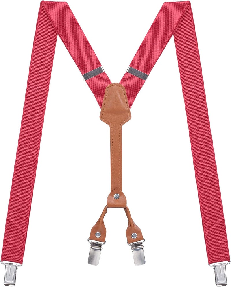 Action Ward Store Women's Suspenders - 1" Width - Y Back 4 Clip Skinny Ladies Suspenders - Image 1